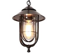 Lámpara de araña, iluminación de techo, lámpara colgante, lámpara colgante, impermeable, para exteriores, metal, vidrio victoriano, estilo americano, E27, para exterior, casa, porche, patio, cubierta