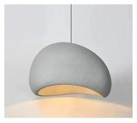Lámpara de araña Japonesa Moderna con luz Colgante LED para Comedor, Sala de Estar, Dormitorio, Bar, lámpara Colgante de diseño E27 (B - Gris, D30 x H150cm)