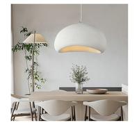 Lámpara de araña Japonesa Moderna con luz Colgante LED para Comedor, Sala de Estar, Dormitorio, Bar, lámpara Colgante de diseño E27 (B - Blanco, D40 x H150cm)