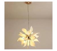 Lámpara de araña, lámparas colgantes modernas nórdicas, pétalos de flores de cerámica, lámparas colgantes LED, luces para sala de estar, comedor, dormitorio, iluminación, decoración del hogar Beauty
