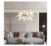 Lámpara de araña, lámparas colgantes modernas nórdicas, pétalos de flores de cerámica, lámparas colgantes LED, luces para sala de estar, comedor, dormitorio, iluminación, decoración del hogar Beauty