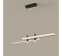 Lámpara de Araña Led Moderna de Mediados de Siglo Estilo Sputnik, Color Negro Y Oro, Lámpara de Techo Colgante Vintage para Comedor, Sala de Estar, Dormitorio Y Cocina./2 Luces