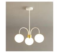 Lámpara de araña LED Moderna nórdica con Forma de Frijol mágico, lámpara Colgante Molecular para Sala de Estar y Comedor, iluminación LED Simple de Lujo para (Warm Light,3 Heads)