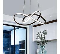 Lámpara de araña LED nórdica Moderna Regulable para Mesa de Comedor, Oficina, Bar, diseño Lineal contemporáneo, Blanco, 60 x 4,5 cm