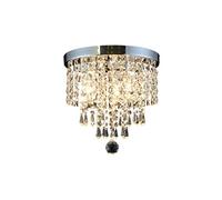 Lámpara de Araña Led Rede Cristal para Sala de Estar, Dormitorio, Galería Creativa, Pasillo, Porche, Balcón, Lámpara de Techo (Un Color)