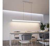 Lámpara de araña Lineal Negra de 35 Pulgadas con focos Colgantes ing, LED Regulable y Moderna, Ajustable, para Mesa de Comedor e Isla de Cocina