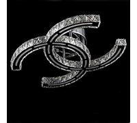 Lámpara de araña moderna de cristal de 9,8 x 13,7 pulgadas, luz de techo LED, luz de techo LED de acero inoxidable con control remoto regulable y empotrada para el dormitorio del comedor (35 x 25 cm).