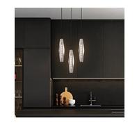 Lámpara de araña Moderna de Cristal de Cobre para Restaurante, Bar, mesita de Noche, Dormitorio, guardarropa, lámpara de araña pequeña de una Sola Cabeza, Luces de araña LED