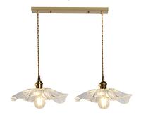 Lámpara de araña Moderna de Estilo Innovador, Estilo Retro Industrial, Mini lámpara Colgante de Techo de Cristal con Acabado en latón para Dormitorio, mesita de Noche, Loft, Bar, lámpara Colgante (17