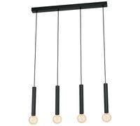 Lámpara de Araña Moderna Design Negro A 4 Luces GL0400