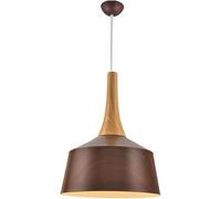 Lámpara de Araña Moderna Led, Lámpara Colgante de Madera Estilo Sudeste Asiático, Lámpara de Techo Industrial para Isla de Cocina, Comedor, Restaurante, Bar Y Vestíbulo.