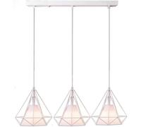 Lámpara De Araña Moderna LED, Loft ..1 Industrial Americano Barra De Una Sola Cabeza Restaurante Geométrico - Araña Pequeña De Jaula De Pájaros Retro, lámparas de techo