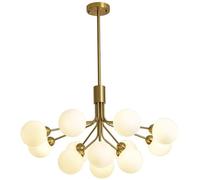 Lámpara de araña Moderna sobre la Isla de la Cocina, Mesa de Comedor, lámpara Colgante de Techo con Forma de Bola de Burbujas, Pantalla de Cristal Blanco lechoso, para Dormitorio, Sala de es