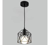 Lámpara de araña nórdica Moderna semiempotrada, lámpara Colgante Creativa de Hierro de un Solo Cabezal, lámpara de Techo de Altura Ajustable para Interiores, Ideal para Cocina, Isla, Comedor, do
