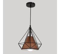 Lámpara De Araña Personalizada Iron Art Diamond Lámpara Colgante Tradicional De Jaula De Hierro Lámparas Colgantes Ajustables De Metal De 1 Luz Para Mesa Aparato De Iluminación De Moda Macaron STVDEDG