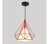 Lámpara De Araña Personalizada Iron Art Diamond Lámpara Colgante Tradicional De Jaula De Hierro Lámparas Colgantes Ajustables De Metal De 1 Luz Para Mesa Aparato De Iluminación De Moda Macaron STVDEDG