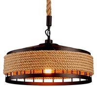 LÁMPARA DE ARAÑA REDONDA DE HILO ANTIGUO, Ø400 MM, BASE E27, ADECUADA PARA COCINA DOMÉSTICA, SALA DE ESTAR, DORMITORIO, RESTAURANTE, BAR