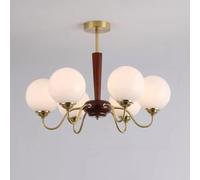 Lámpara de araña retro americana de frijol mágico, lámpara rústica de hierro de nogal, iluminación vintage, lámpara colgante industrial, iluminación de granja, accesorio de techo de hierro, lámpara de