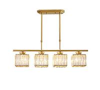 Lámpara de Araña Sputnik de Estilo Industrial Moderno, Lámpara de Techo Rectangular Led para Sala de Estar, Dormitorio Y Comedor, Lámpara de Cristal Rectangular, E27, Lámpara de Araña Remoderna de Cri