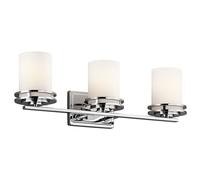 Lámpara De Baño LED IP44 A Prueba De Agua 61Cm De Largo Cromo Blanco