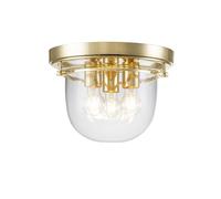 Lámpara de Baño Manta Redondo D:33CM IP44 En Latón 3x E27 Deckenleuchte Malo