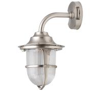 Lámpara de barco de latón Cristal inoxidable H:31cm Linterna Exterior Casa Hof