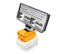 Lámpara de batería para batería Dewalt de 18 V/20 V, luz de trabajo LED inalámbrica de 90 W, 5400 lm, reflectores portátiles, lámpara de sitio de construcción, faro de batería con carga tipo C para