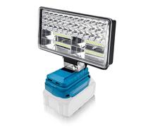 Lámpara de batería para batería Makita de 18 V, 90 W, 5400 lm, luz de trabajo LED inalámbrica, reflectores portátiles, lámpara de sitio de construcción, faro con carga tipo C para camping (para Makita