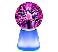 Lámpara De Bola De Plasma: Táctil Alimentada Por USB, Globo LED Sensible De 7 Colores, Luz Nocturna Interactiva De Estilo Tecnológico, Diseño De Mesa Compacto, Ambiente De Habitación Perfecto, Decorac