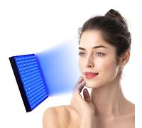 Lámpara de Bronceado, Dispositivo de Autobronceado, Lámpara de Bronceado Facial Plegable para Colgar, 225 PCS LED 460nm Dispositivo de Bronceado de Piel Azul para Cuerpo y Cara
