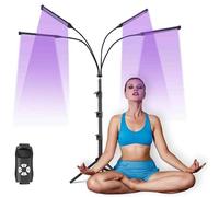 Lámpara De Bronceado Para Hogar, Doble Modo, 5 Niveles De Brillo, Luz De Solárium Para Cuerpo Y Rostro Con Trípode Ajustable, Para Todos Los Tonos De Piel