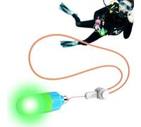 Lámpara de buceo impermeable: función de señal SOS, iluminación de modo, construcción duradera resistente al agua, diseño portátil compacto | Para buceo en alta mar Exploración nocturna submarina