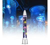 Lámpara de burbujas premium con forma de pez - Columna de burbujas de agua LED multicolor con motor silencioso for oficina, sala de meditación y como regalo for aliviar el estrés.(70cm/27.55in)