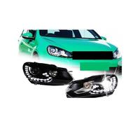 Lámpara de cabeza Compatible con VW Golf 6 faro 2009-2012 faros R20 DRL señal de giro Luz De Carretera lente de proyector Ojo de Ángel