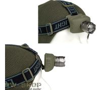 LÁMPARA DE CABEZA MILITAR 1-4 LED LÁMPARA DE CASCO CREE COLOR EXTERIOR...