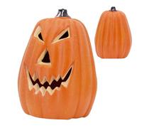 Lámpara de Calabaza de Halloween - Linterna Terrorífica Para Bromas | Luz de Calabaza Ahuecada para Fiestas de Halloween Mesa Estantería Vitrina Escritorio Decoraciones