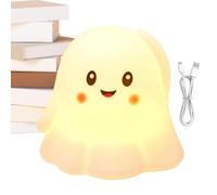 Lámpara de Calabaza Halloween Lámpara USB Recargable Portátil de Fantasma y