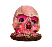 Lámpara de calavera - Luz táctil RGB alimentada por USB | Mesa y fiesta go | 15 x 15 cm, resina, 7 colores, control táctil, para casa encantada, sala de estar y librería