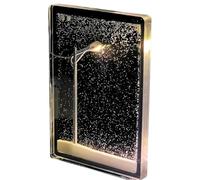 Lámpara de calle de noche nevada, luz de escena de nieve de Navidad, divertida lámpara de noche de bricolaje, lámpara de nieve, calle hecha a mano para dormitorio, escritorio y decoración festiva de