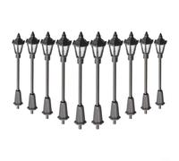 Lámpara de calle LED para modelo ferroviario HO OO para escala tt - postes de luz blanca accesorios de diseño de tren 65mm