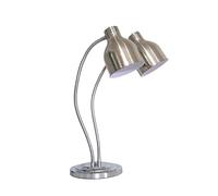 Lámpara de Calor de Cocina Calentador de Alimentos Lámpara de estación de Buffet de Brazo Doble, Lámpara de estación de Tallado Pantalla Luz de conservación de calefacción, Lámpara de Calor portátil