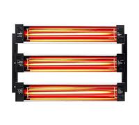 Lámpara de calor infrarroja de onda corta de 3000 W Lámpara de curado de pintura por infrarrojos Secador de horno Cabina de pintura Lámpara de calentamiento por infrarrojos Lámpara de curado de pint