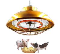 Lampara de Calor para Perros Gatos Gallineros Granja de Cerdos, Lámpara Calentadora Infrarrojos con Dos Temperaturas Ajustables y Lámpara Halógena, Ideal para Su Uso en Granjas y Cría de Animales