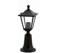 Lámpara De Camino Rústica Negra 37Cm IP44 E27 De Aluminio Para Exterior
