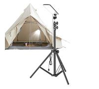 Lámpara De Camping Con Soporte, Luz Portátil Con Trípode Para Exteriores, Lámpara LED Para Uso En Exterior Con Trípode Para Pesca Nocturna, Trabajo, Caza, Playa, Garaje, Toldo Y