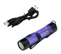Lámpara de camping impermeable IP44 recargable USB-C, con 3 modos de iluminación, ideal para pesca al aire libre, senderismo y situaciones de emergencia (morado oscuro)