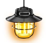 Lámpara de camping LED, portátil, recargable, resistente al agua, 4 modos de luz IPx4, para exterior, pesca