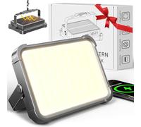 Lámpara de Camping Solar con Powerbank 26800mAh - Gran Autonomía, Linterna de Camping Recargable USB IP65 Impermeable, 4 Modos de Luz LED para Tienda de Campaña, Senderismo, Pesca & Apagones