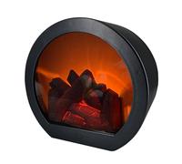 Lámpara de Chimenea | Mini Chimenea,Eléctrica LED con Llama Realista para Interior Exterior Dormitorio Recibidor Porche Patio