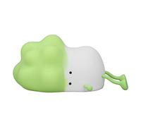 Lámpara de col, lámpara de col dormida, de silicona, recargable, para cumpleaños (verde)